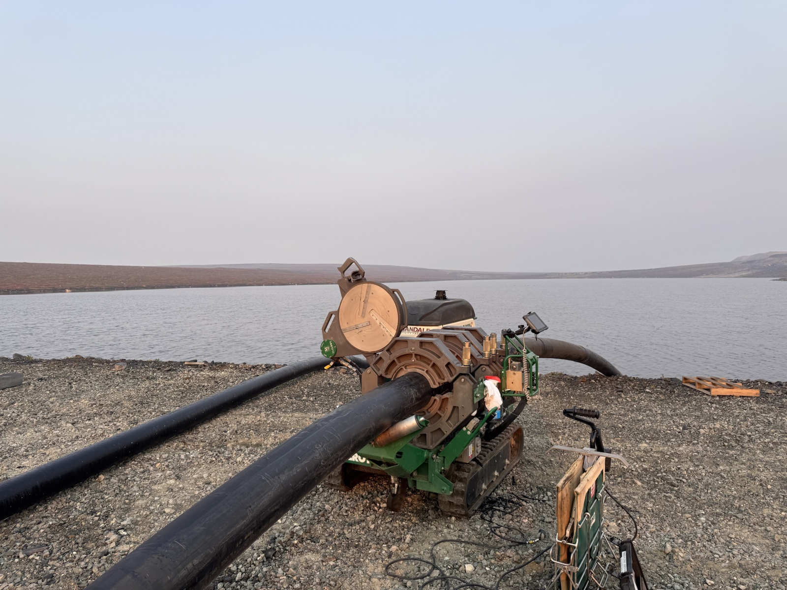 HDPE pipe installation